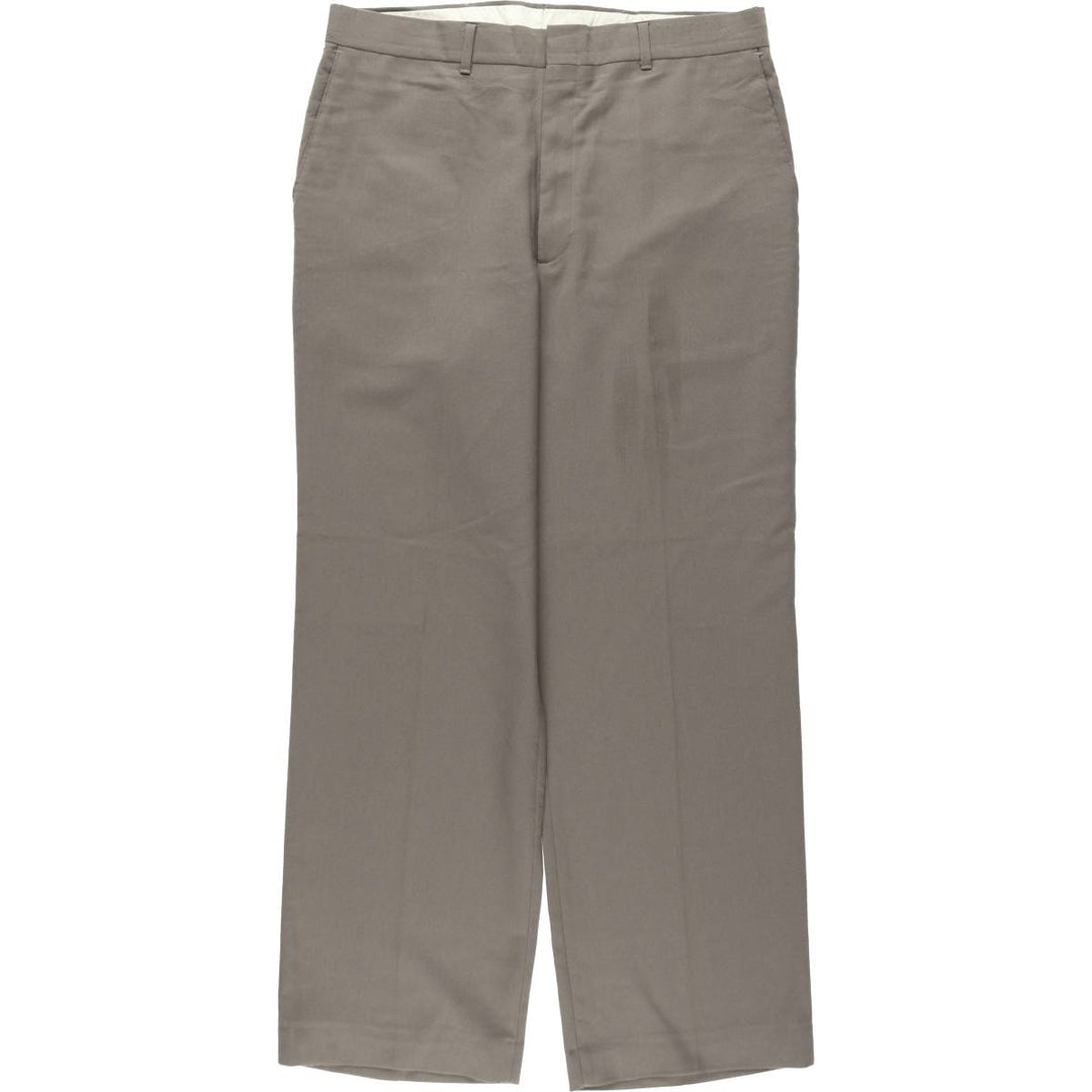 HAGGAR GENTLEMANS FIT Slacks Pants, Made in USA, Men's W34 equivalent. polyester gray type Vintage Second Hand