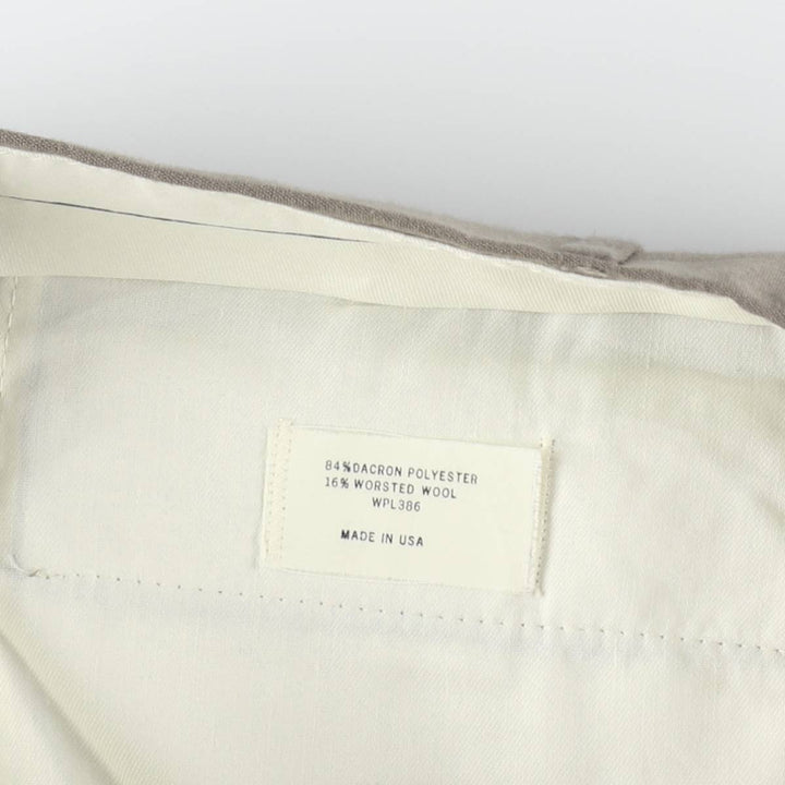 HAGGAR GENTLEMANS FIT Slacks Pants, Made in USA, Men's W34 equivalent. polyester gray type Vintage Second Hand