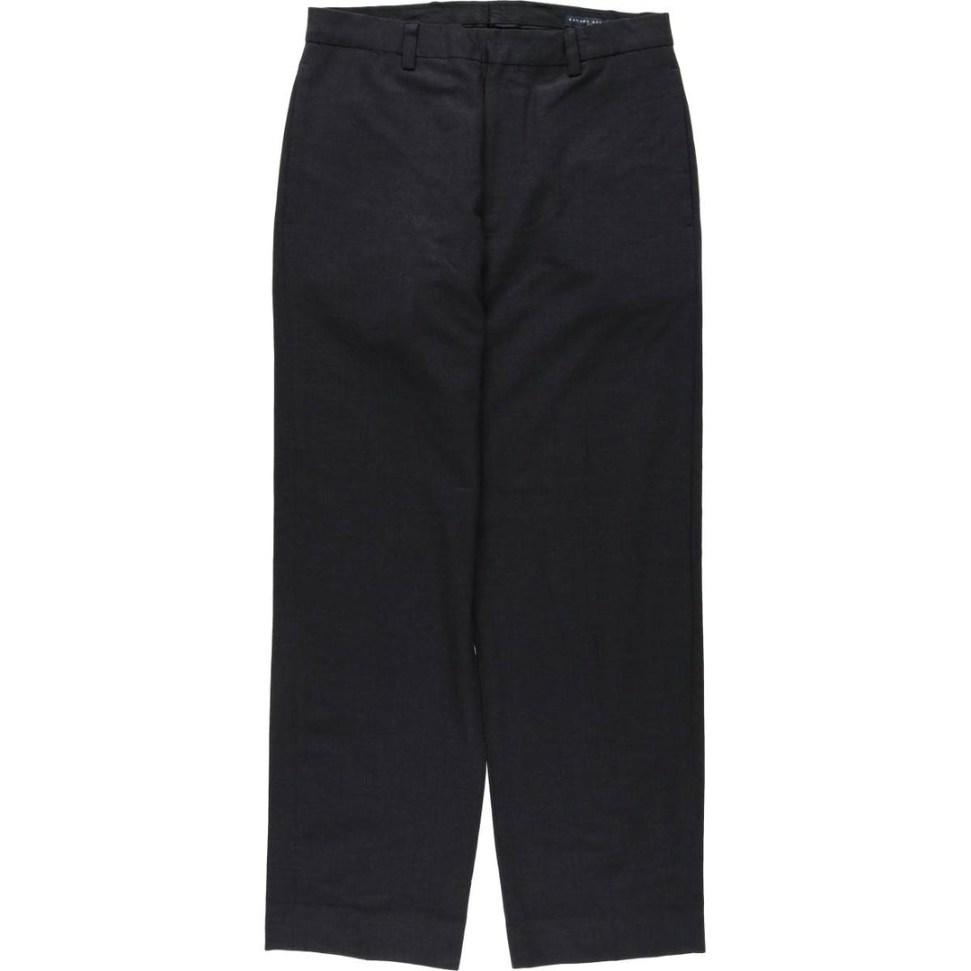 2000'S Banana Republic GAVIN wool trousers/slacks, men's size W32 (approx.) wool black type Vintage Second Hand