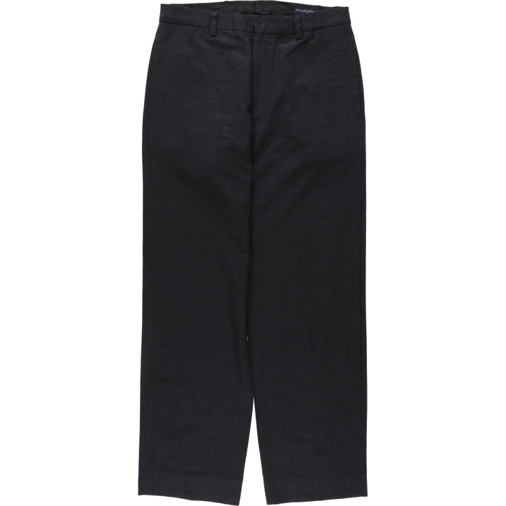 2000'S Banana Republic GAVIN wool trousers/slacks, men's size W32 (approx.) wool black type Vintage Second Hand