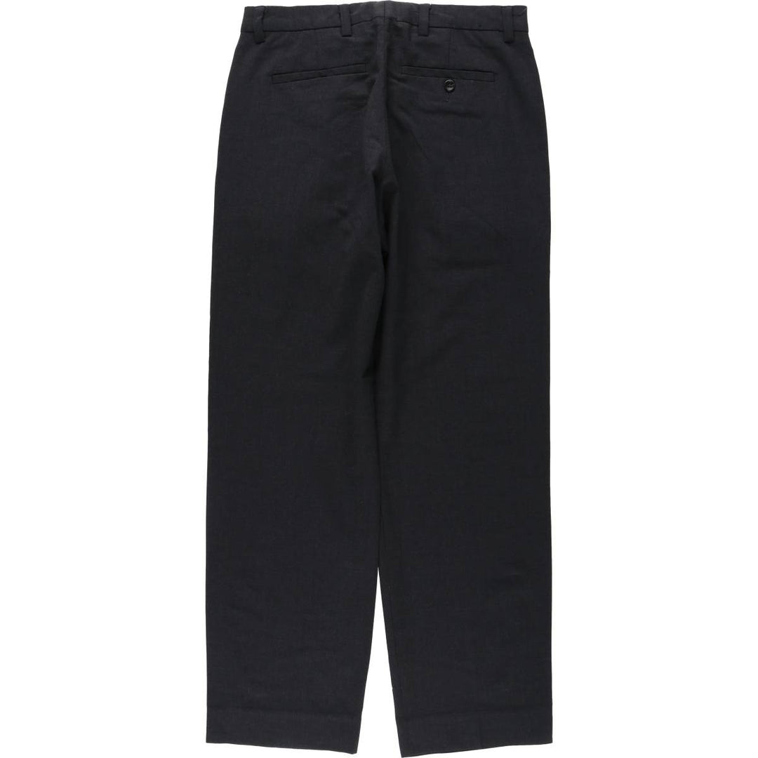 2000'S Banana Republic GAVIN wool trousers/slacks, men's size W32 (approx.) wool black type Vintage Second Hand