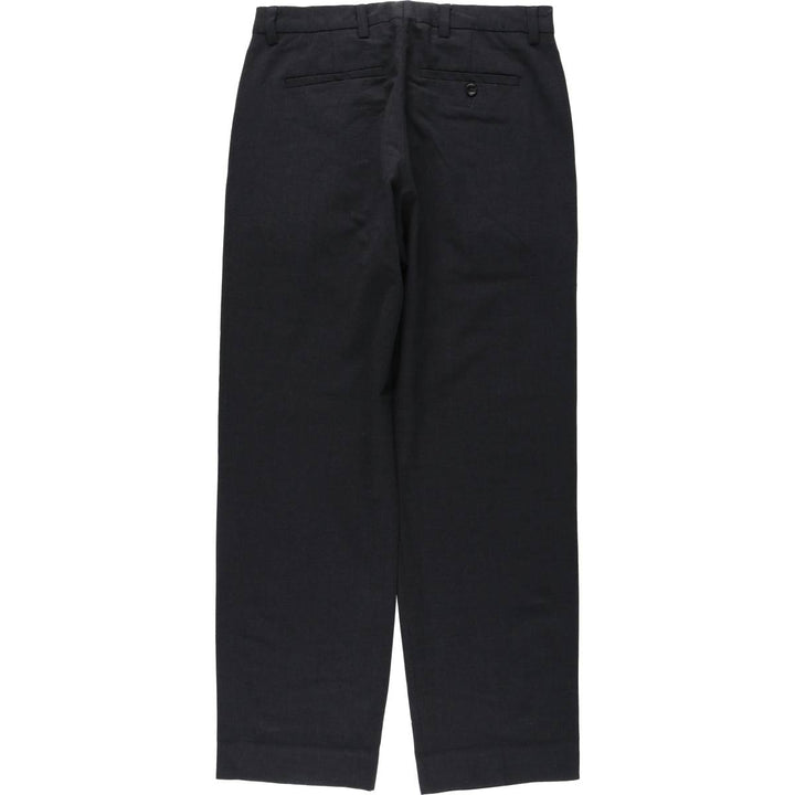 2000'S Banana Republic GAVIN wool trousers/slacks, men's size W32 (approx.) wool black type Vintage Second Hand