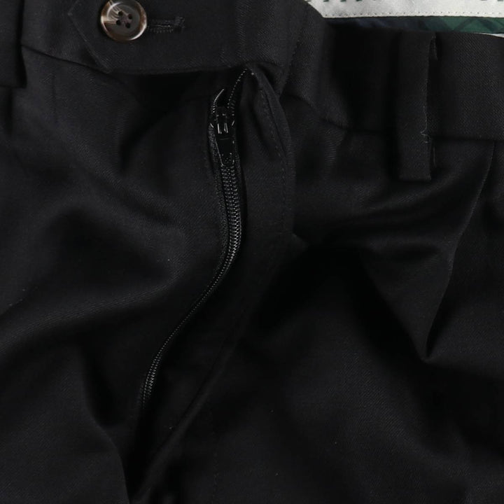 Ralph Lauren LAUREN Lauren Two-pleat wool pants slacks for men, equivalent to W36 wool black type Vintage Second Hand