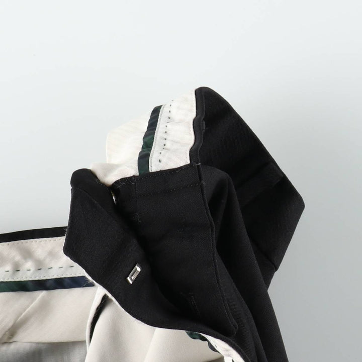 Ralph Lauren LAUREN Lauren Two-pleat wool pants slacks for men, equivalent to W36 wool black type Vintage Second Hand