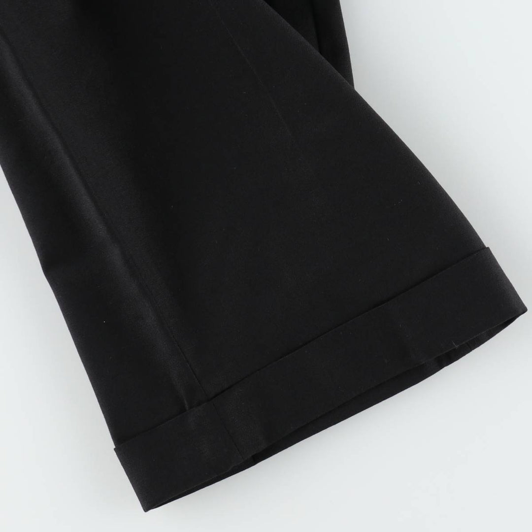 Ralph Lauren LAUREN Lauren Two-pleat wool pants slacks for men, equivalent to W36 wool black type Vintage Second Hand