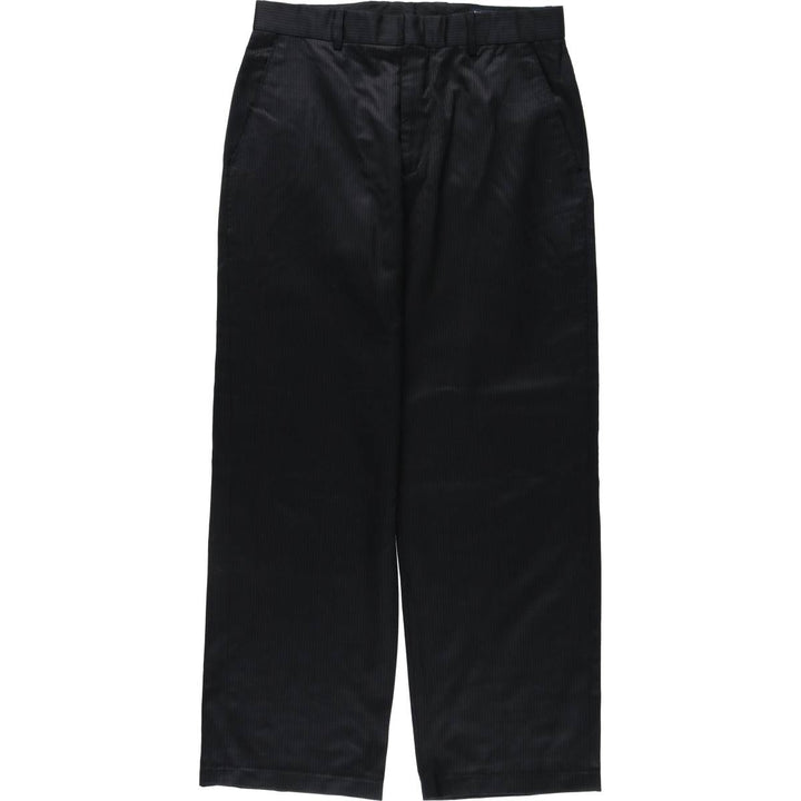 2000'S Banana Republic Striped Wool Pants, Men's Size 32 wool black type Vintage Second Hand