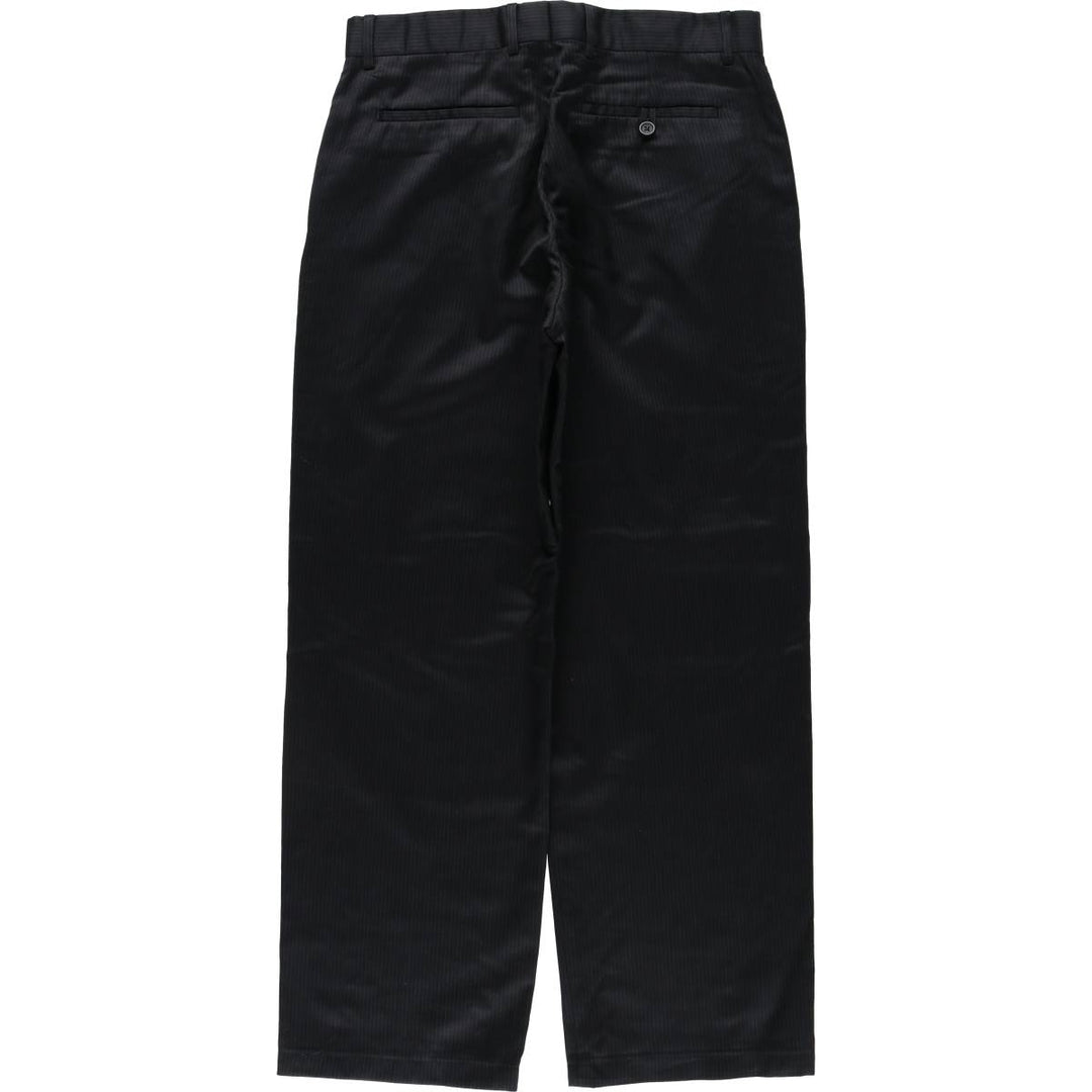 2000'S Banana Republic Striped Wool Pants, Men's Size 32 wool black type Vintage Second Hand