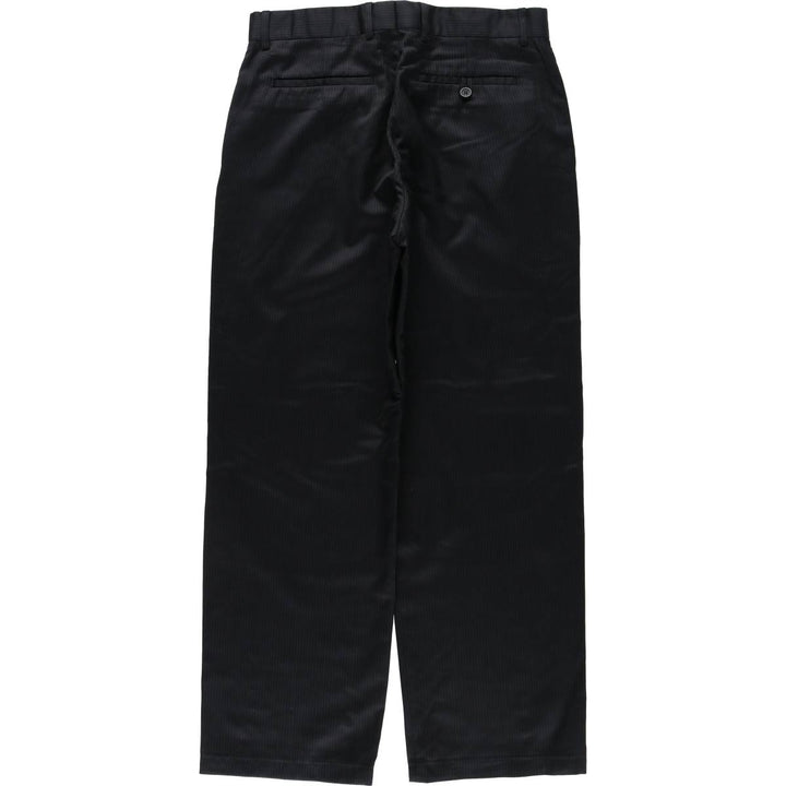2000'S Banana Republic Striped Wool Pants, Men's Size 32 wool black type Vintage Second Hand