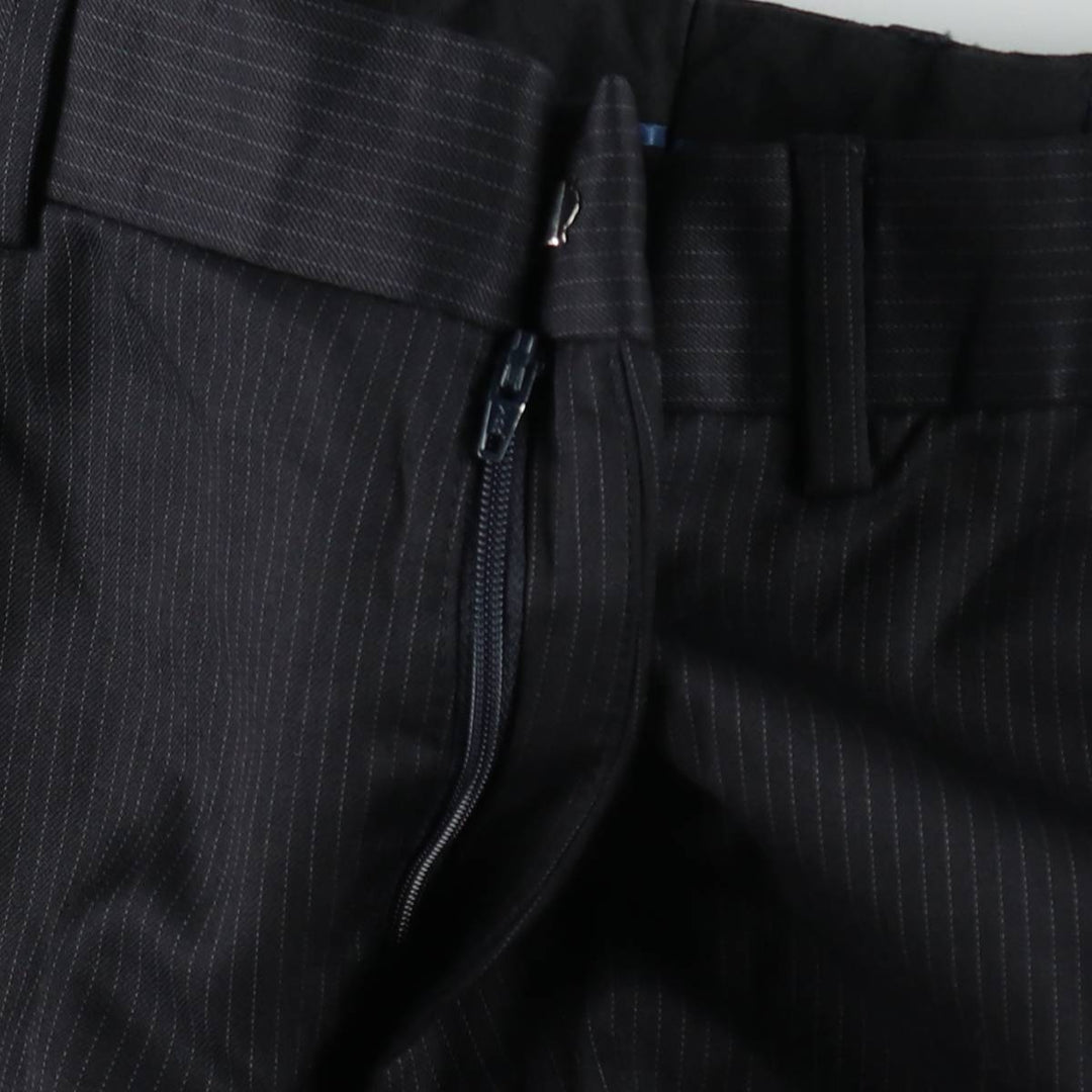 2000'S Banana Republic Striped Wool Pants, Men's Size 32 wool black type Vintage Second Hand