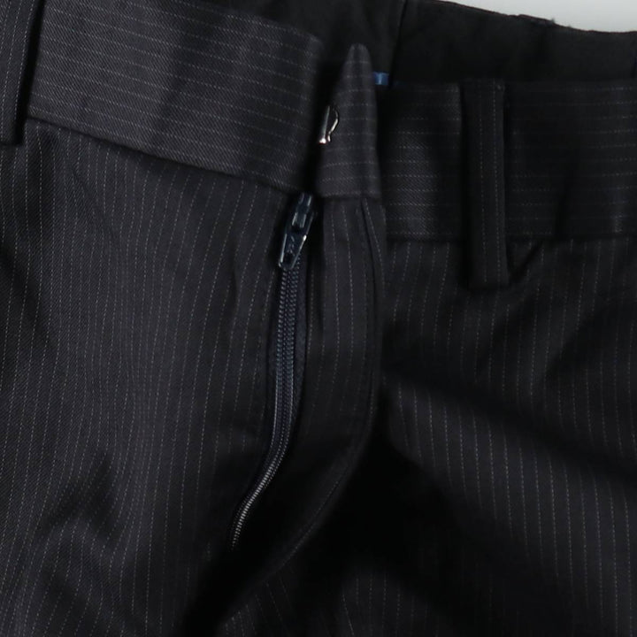 2000'S Banana Republic Striped Wool Pants, Men's Size 32 wool black type Vintage Second Hand