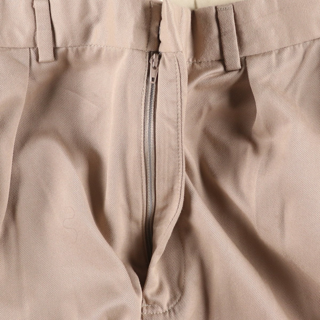 Ralph Lauren POLO by Ralph Lauren two-pleat slacks, men's size W32 polyester Beige type Vintage Second Hand