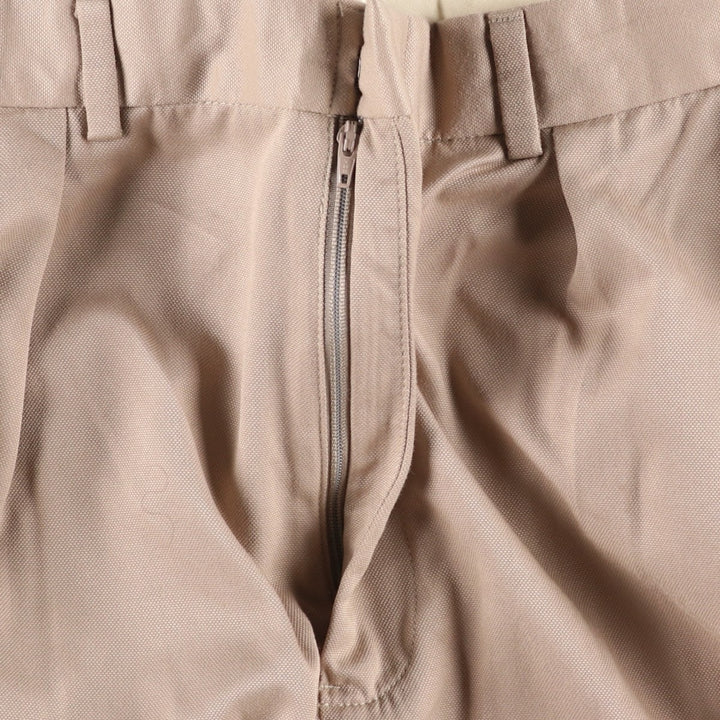 Ralph Lauren POLO by Ralph Lauren two-pleat slacks, men's size W32 polyester Beige type Vintage Second Hand