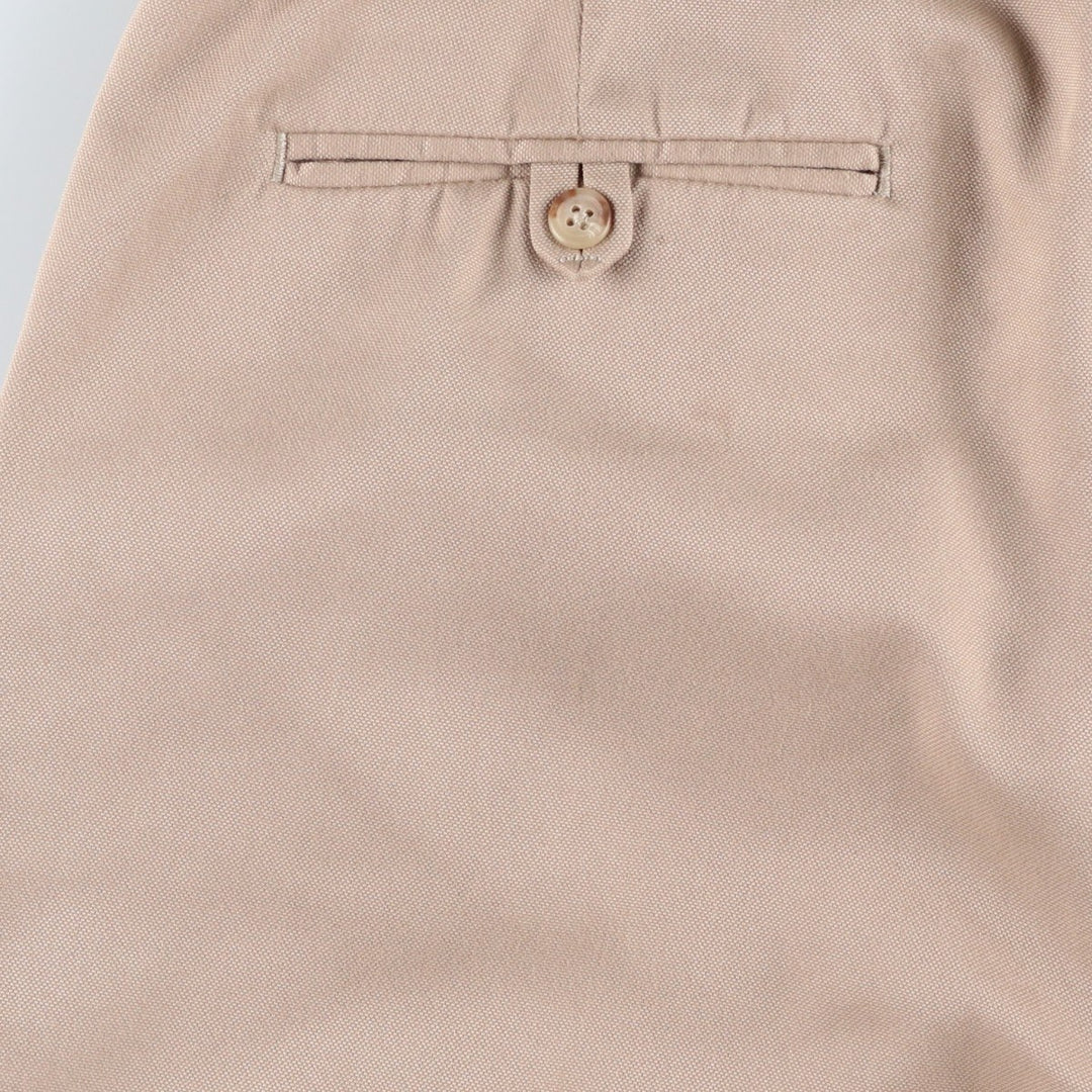 Ralph Lauren POLO by Ralph Lauren two-pleat slacks, men's size W32 polyester Beige type Vintage Second Hand