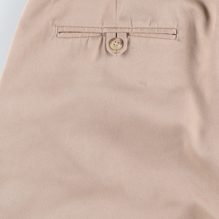 Ralph Lauren POLO by Ralph Lauren two-pleat slacks, men's size W32 polyester Beige type Vintage Second Hand