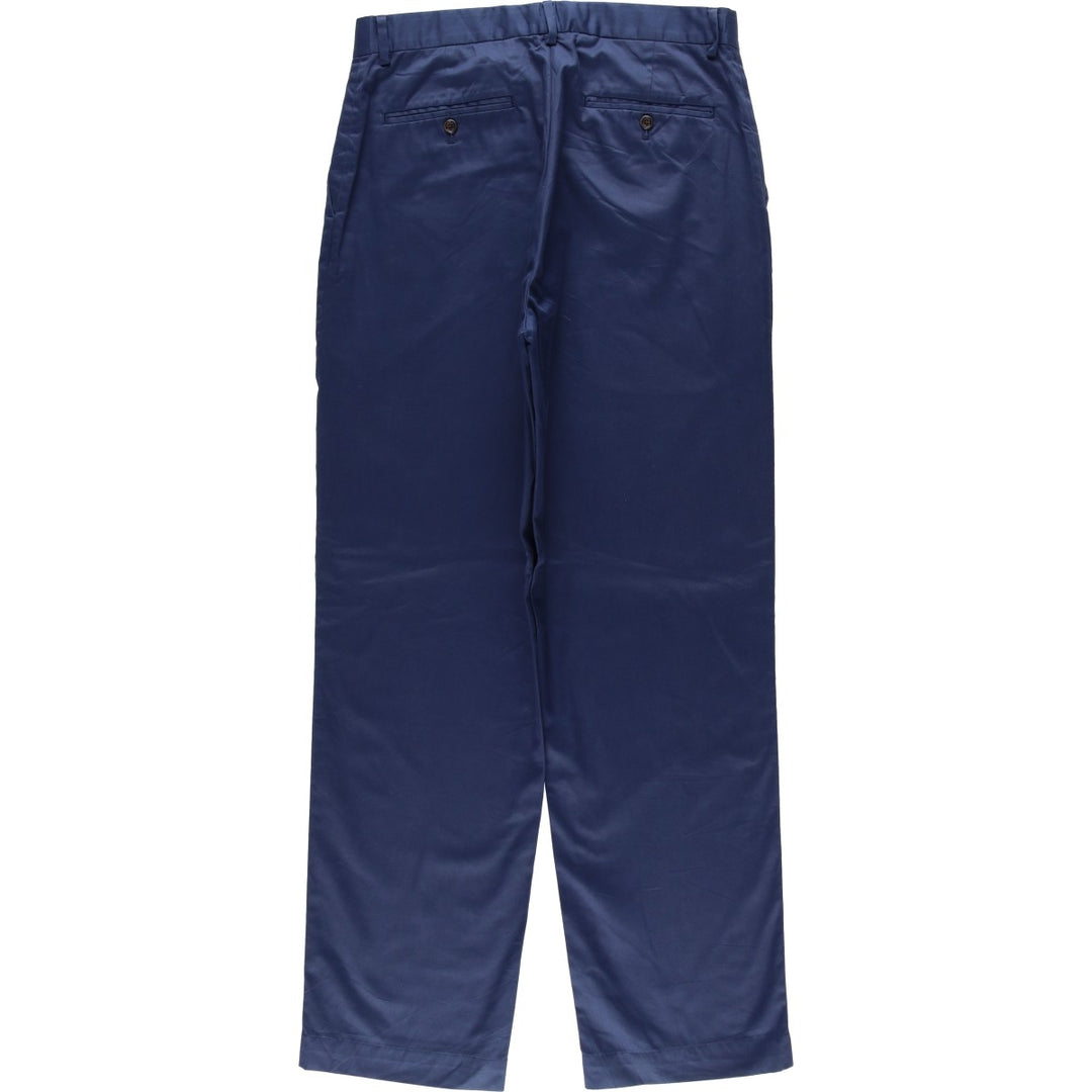 Ralph Lauren POLO GOLF cotton slacks pants, men's size W31 (approx.) Pima Cotton Navy blue Vintage Second Hand