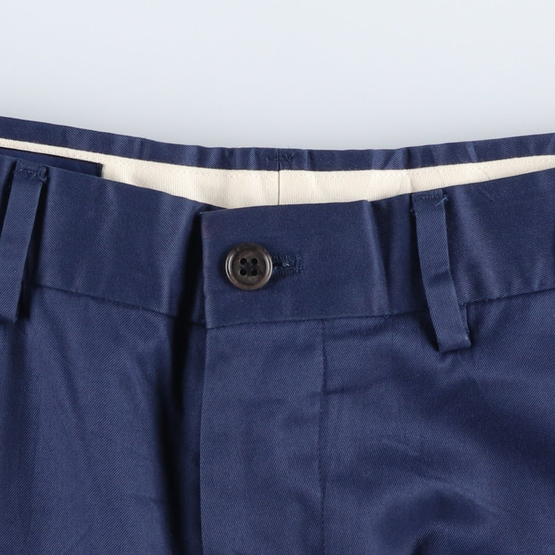 Ralph Lauren POLO GOLF cotton slacks pants, men's size W31 (approx.) Pima Cotton Navy blue Vintage Second Hand