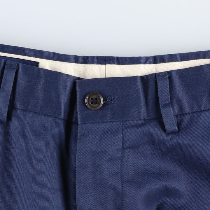 Ralph Lauren POLO GOLF cotton slacks pants, men's size W31 (approx.) Pima Cotton Navy blue Vintage Second Hand