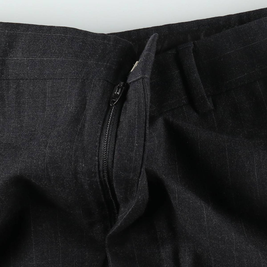 Striped Pattern Slacks Pants, Men's W36 (approx.), Vintage unclear black type Vintage Second Hand