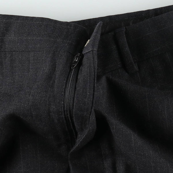 Striped Pattern Slacks Pants, Men's W36 (approx.), Vintage unclear black type Vintage Second Hand