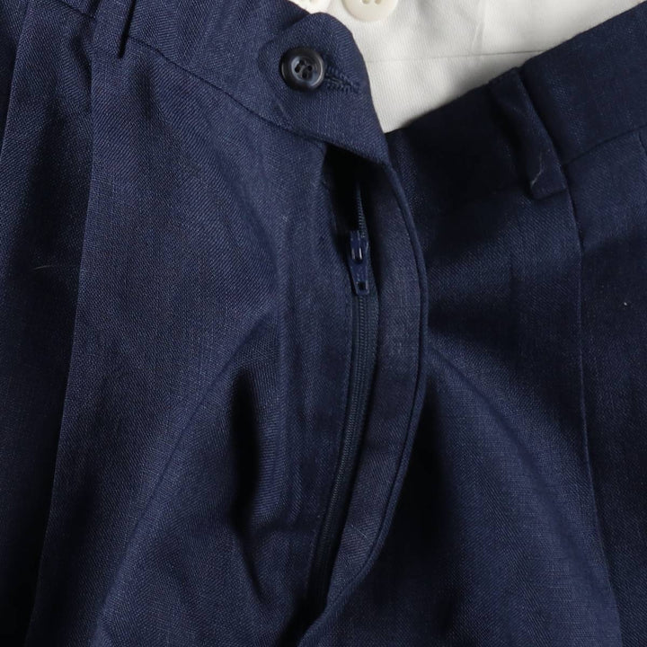 ~90'S HARTMARX Three-Pleat Slacks Pants, Made in USA, Men's W34 (approx.), Vintage unclear navy blue type Vintage Second Hand
