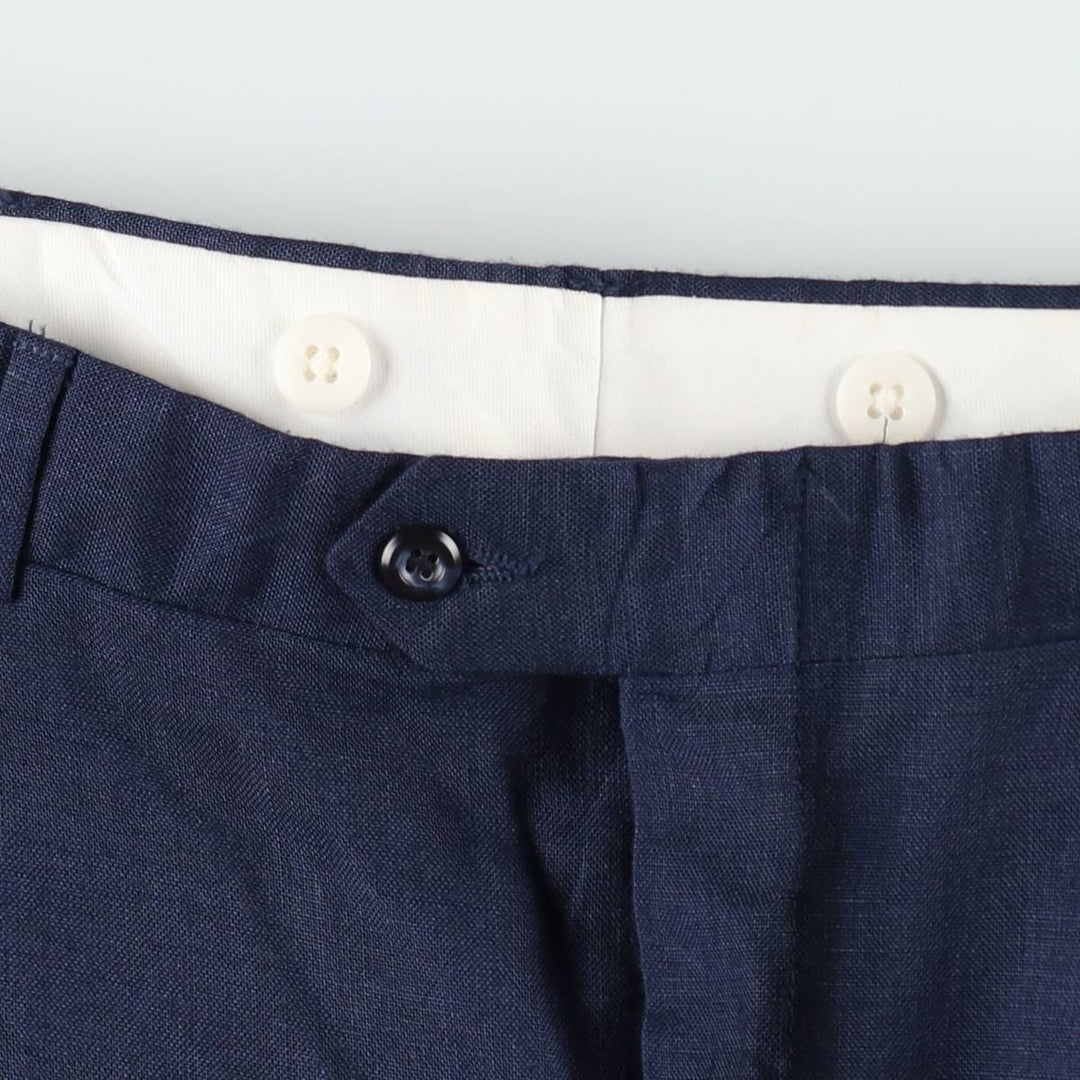 ~90'S HARTMARX Three-Pleat Slacks Pants, Made in USA, Men's W34 (approx.), Vintage unclear navy blue type Vintage Second Hand