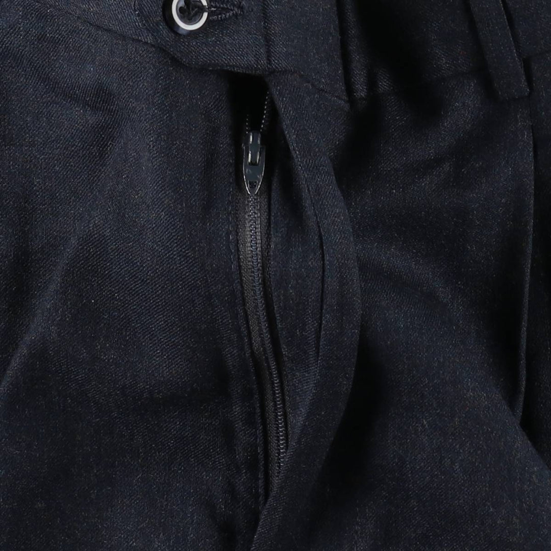 ~90'S John Alexander Wool Pants, Slacks, Made in USA, Men's W32 (approx.), Vintage wool navy blue type Vintage Second Hand