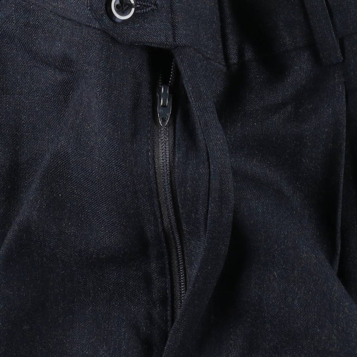 ~90'S John Alexander Wool Pants, Slacks, Made in USA, Men's W32 (approx.), Vintage wool navy blue type Vintage Second Hand