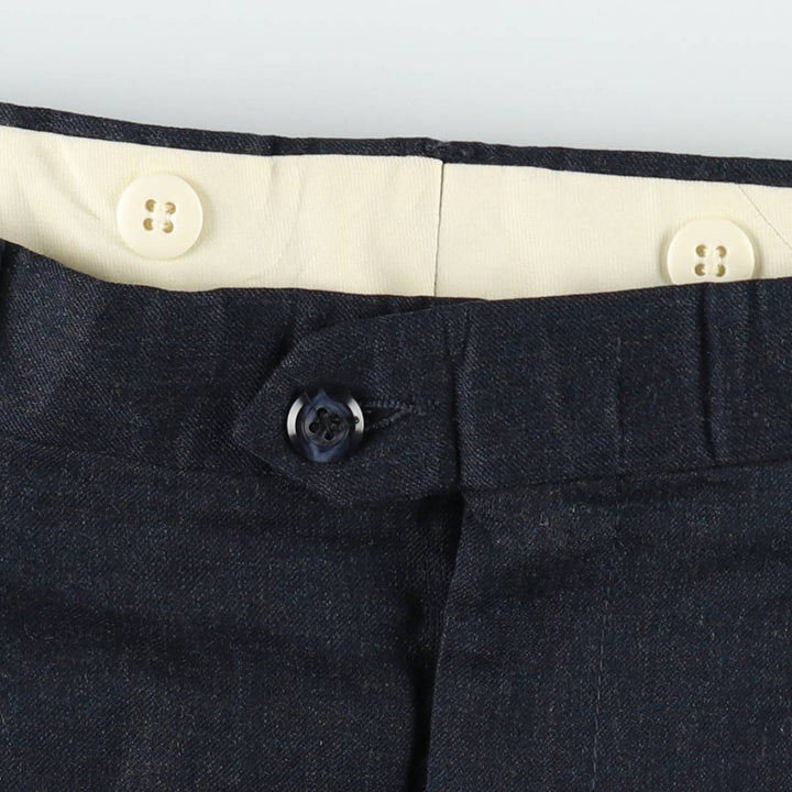 ~90'S John Alexander Wool Pants, Slacks, Made in USA, Men's W32 (approx.), Vintage wool navy blue type Vintage Second Hand