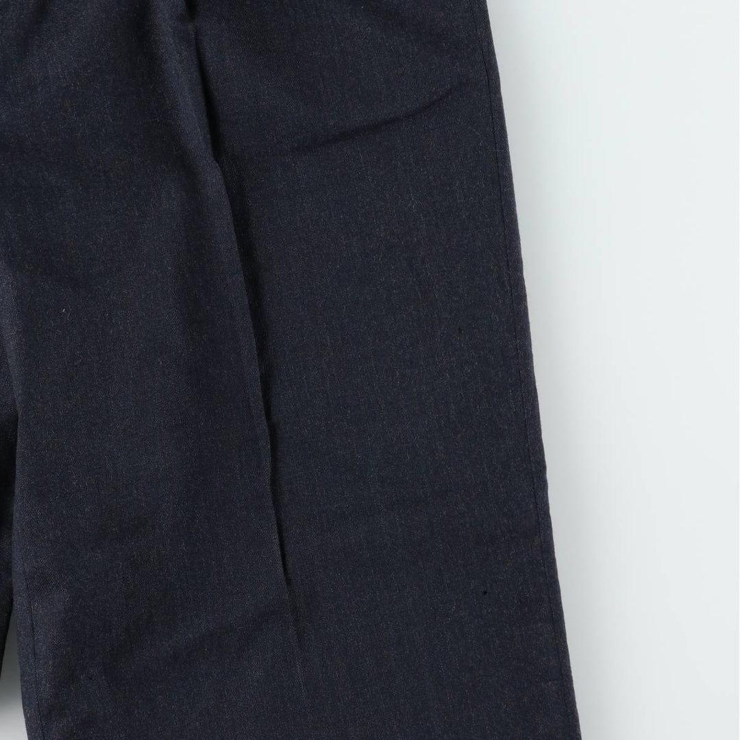 ~90'S John Alexander Wool Pants, Slacks, Made in USA, Men's W32 (approx.), Vintage wool navy blue type Vintage Second Hand