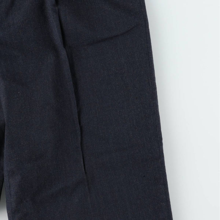 ~90'S John Alexander Wool Pants, Slacks, Made in USA, Men's W32 (approx.), Vintage wool navy blue type Vintage Second Hand