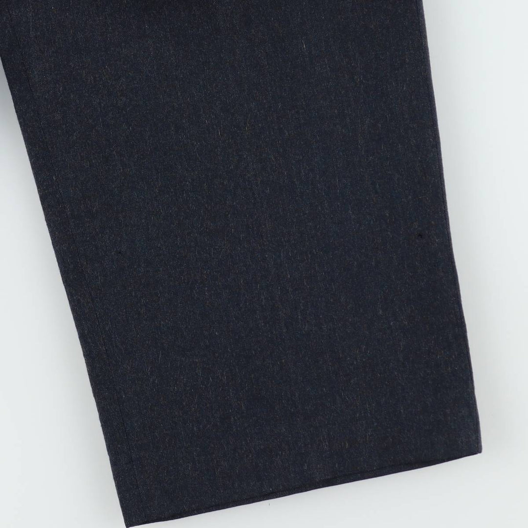 ~90'S John Alexander Wool Pants, Slacks, Made in USA, Men's W32 (approx.), Vintage wool navy blue type Vintage Second Hand