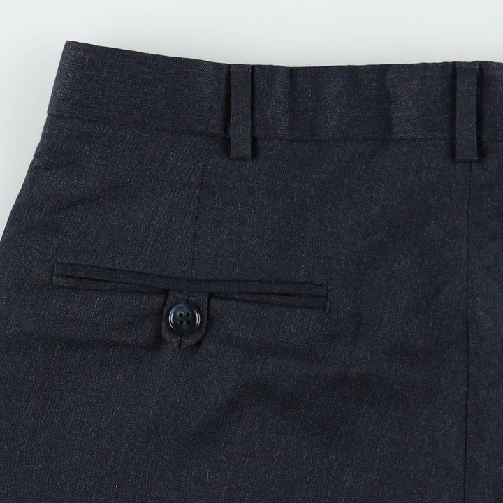 ~90'S John Alexander Wool Pants, Slacks, Made in USA, Men's W32 (approx.), Vintage wool navy blue type Vintage Second Hand