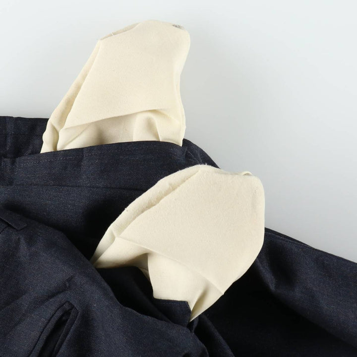 ~90'S John Alexander Wool Pants, Slacks, Made in USA, Men's W32 (approx.), Vintage wool navy blue type Vintage Second Hand