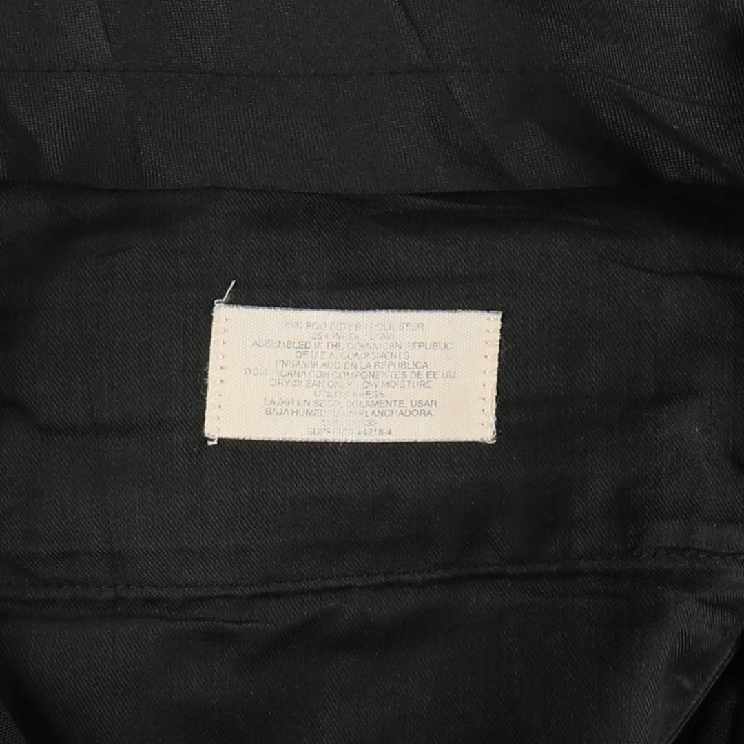 90'S Town Craft Custom Fit Suits, Two-Pleat Slacks, Men's Size W34 (approx.), Vintage polyester black type Vintage Second Hand