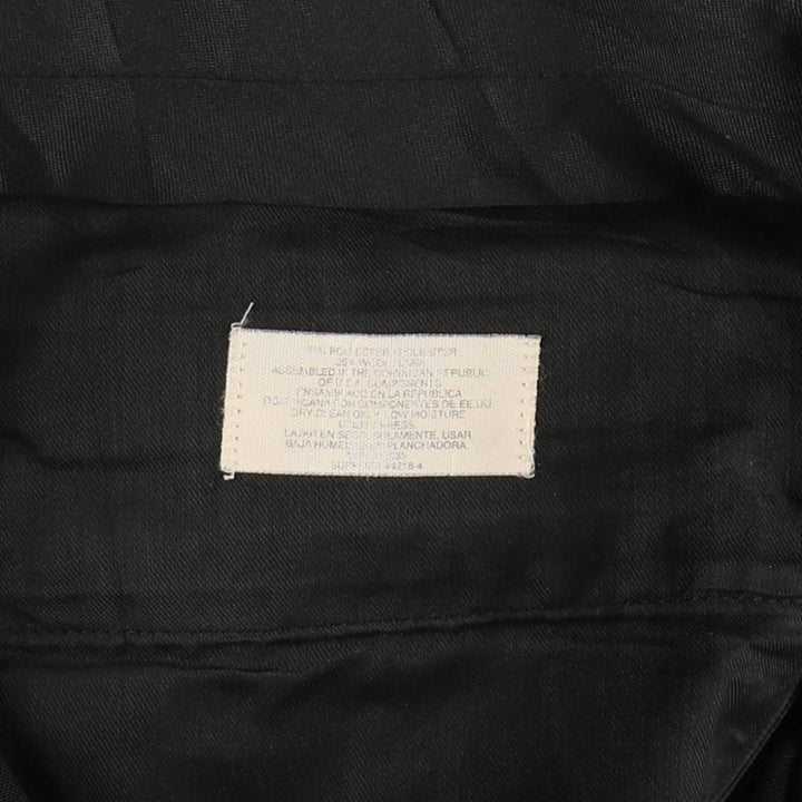 90'S Town Craft Custom Fit Suits, Two-Pleat Slacks, Men's Size W34 (approx.), Vintage polyester black type Vintage Second Hand