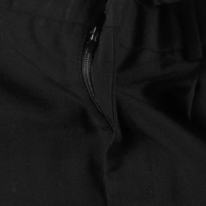 90'S Town Craft Custom Fit Suits, Two-Pleat Slacks, Men's Size W34 (approx.), Vintage polyester black type Vintage Second Hand
