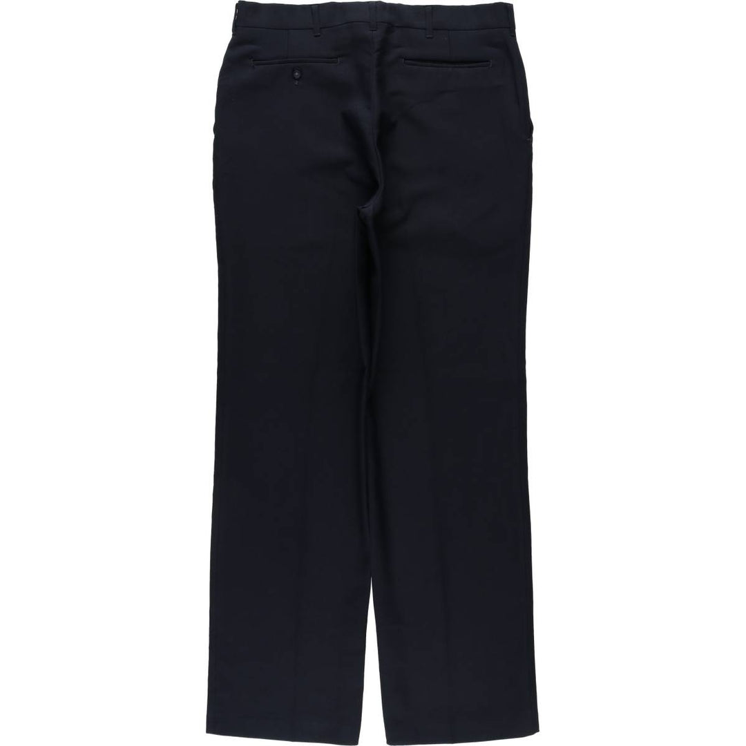 REED ST. JAMES Slacks Pants, Made in USA, Men's W34 (approx.) polyester black type Vintage Second Hand