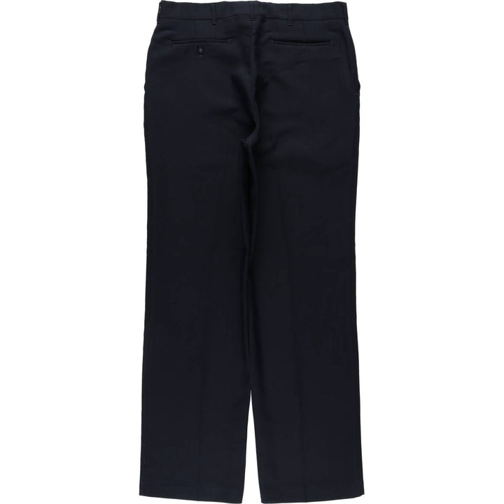 REED ST. JAMES Slacks Pants, Made in USA, Men's W34 (approx.) polyester black type Vintage Second Hand