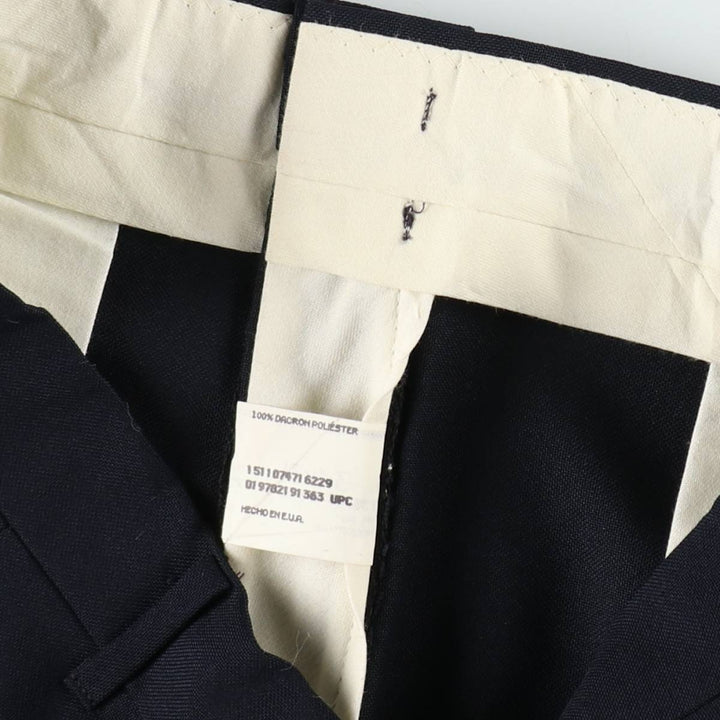 REED ST. JAMES Slacks Pants, Made in USA, Men's W34 (approx.) polyester black type Vintage Second Hand