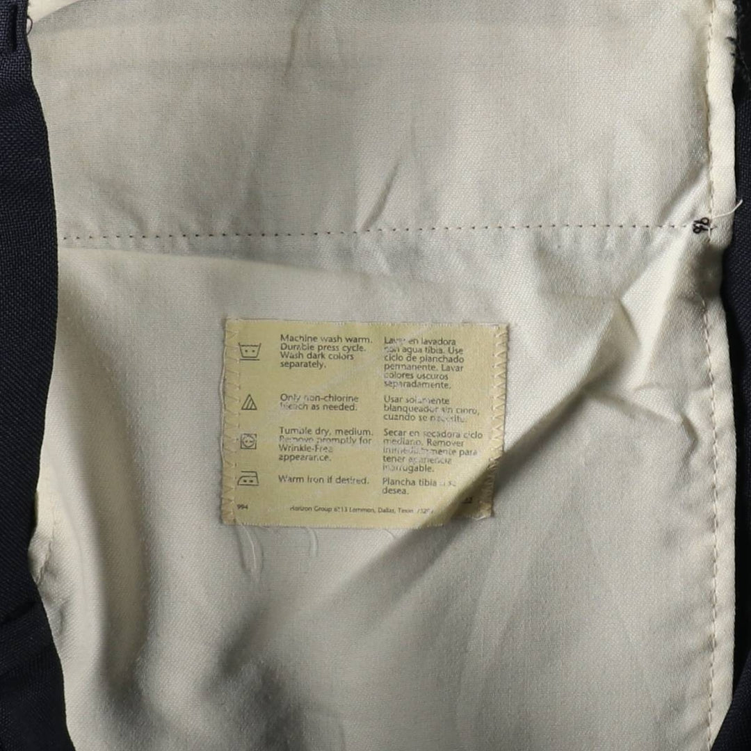 REED ST. JAMES Slacks Pants, Made in USA, Men's W34 (approx.) polyester black type Vintage Second Hand