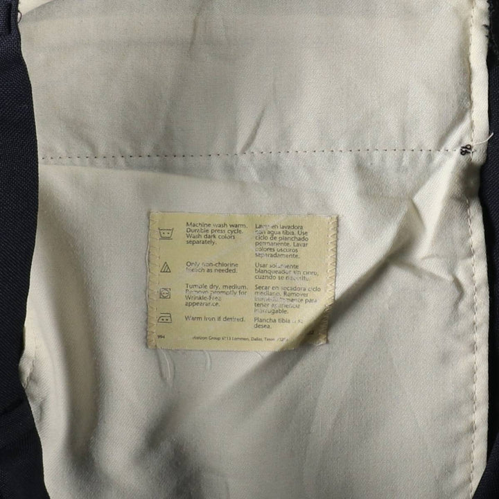 REED ST. JAMES Slacks Pants, Made in USA, Men's W34 (approx.) polyester black type Vintage Second Hand