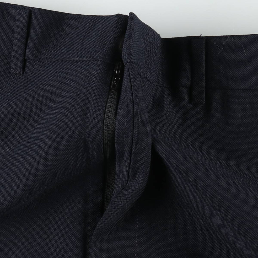 REED ST. JAMES Slacks Pants, Made in USA, Men's W34 (approx.) polyester black type Vintage Second Hand