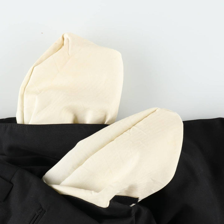 FRANCO TASSI Two-Pleat Slacks, Made in Canada, Men's Size W31 (approx.), Vintage polyester black type Vintage Second Hand