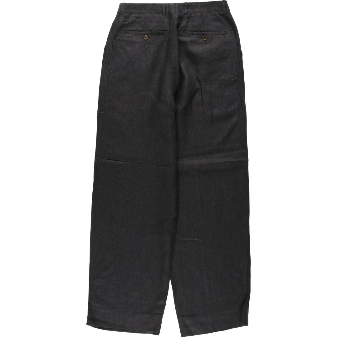 Plain, two-pleat slacks, men's size W29 equivalent, vintage. unclear Charcoal Vintage Second Hand