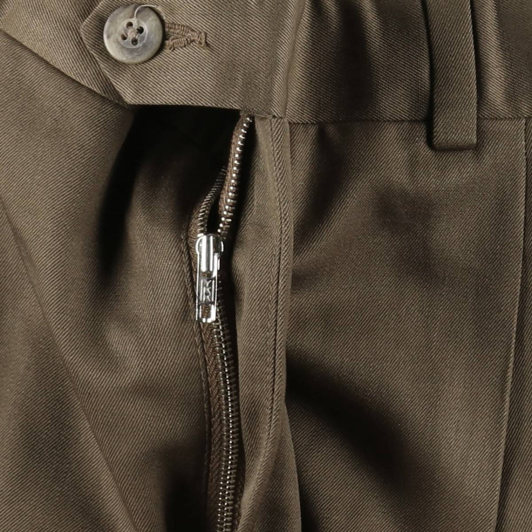 Nordstrom three-pleat wool trousers, made in the USA, men's size W34 (approx.), vintage. wool brown type Vintage Second Hand