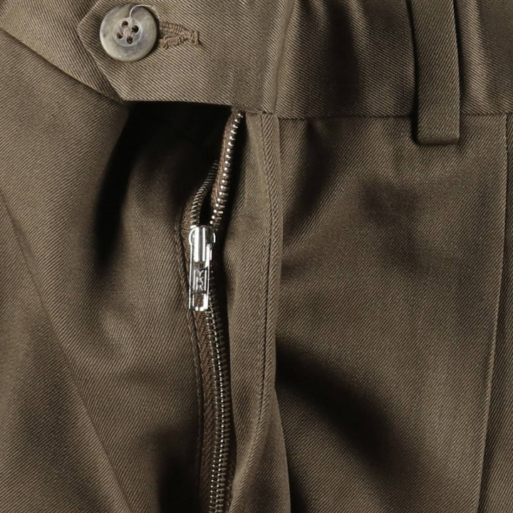 Nordstrom three-pleat wool trousers, made in the USA, men's size W34 (approx.), vintage. wool brown type Vintage Second Hand