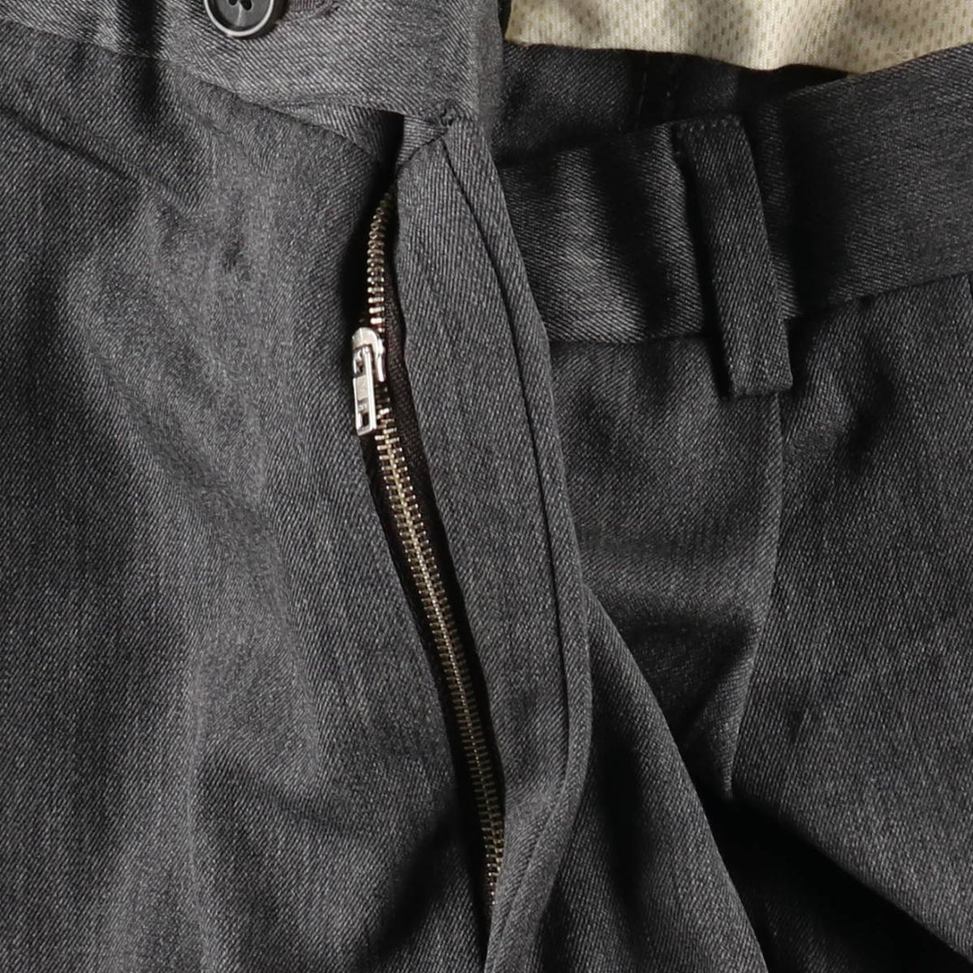 NORDSTROM Two-Pleat Wool Trousers, Made in USA, Men's Size W34 (approx.) wool gray type Vintage Second Hand
