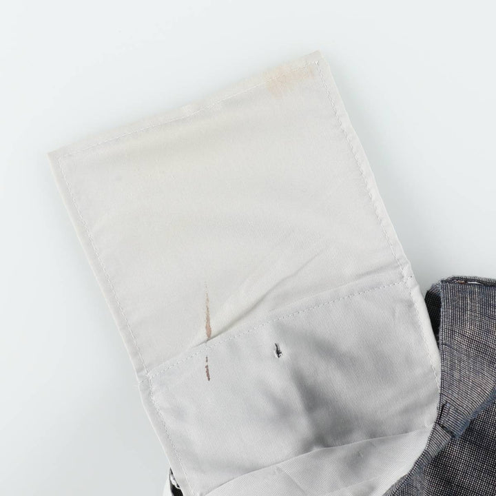 Palm Beach Kasuri Pattern Slacks Pants Men's W35 (approx.) Vintage unclear gray type Vintage Second Hand