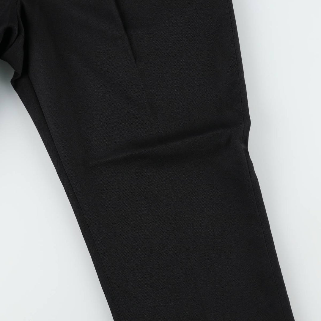 COMFORT ACTION Two-Pleat Slacks Pants, Made in USA, Men's W33 (approx.), Vintage unclear black type Vintage Second Hand