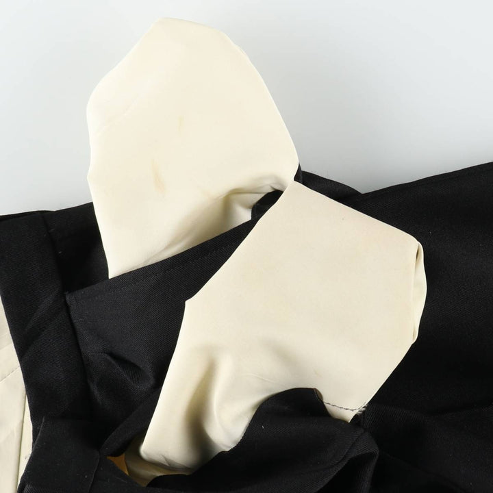 COMFORT ACTION Two-Pleat Slacks Pants, Made in USA, Men's W33 (approx.), Vintage unclear black type Vintage Second Hand
